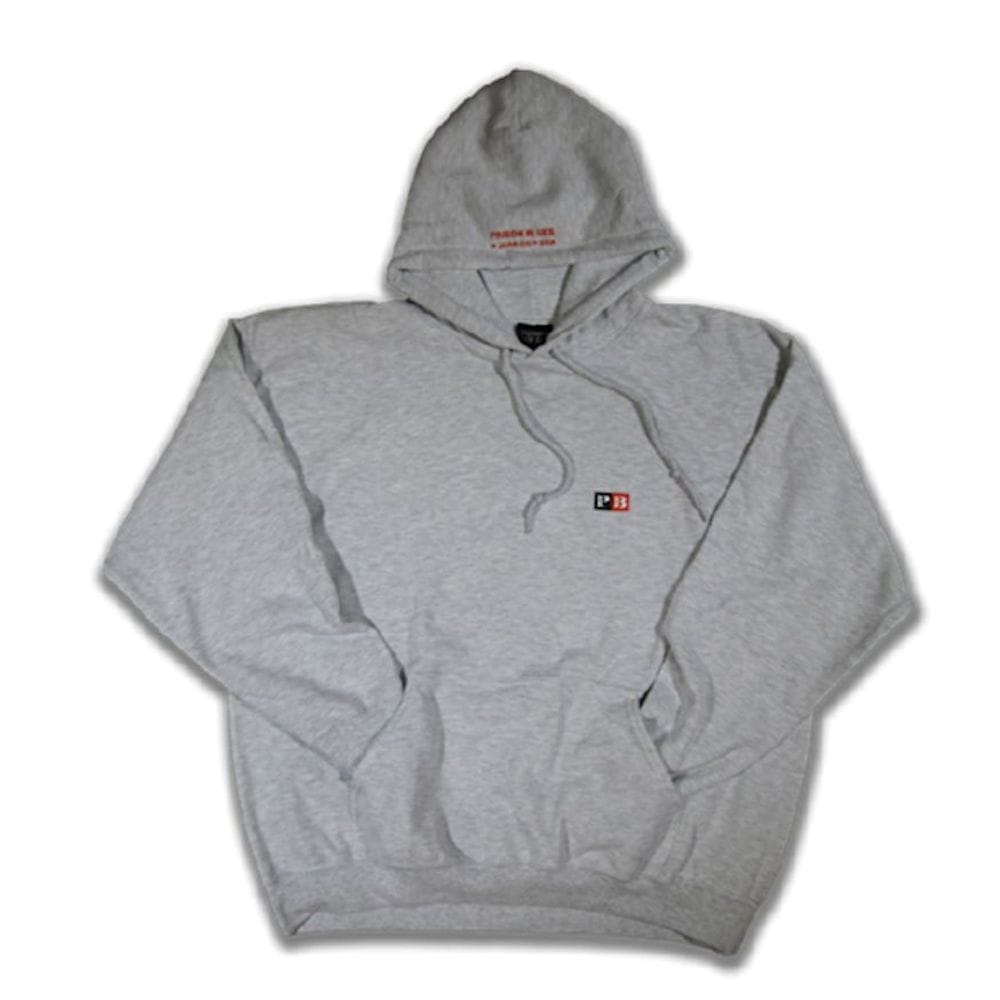 Ash Letter Block Hoodie